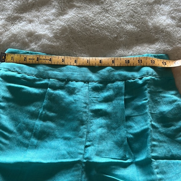 NWT Boston Proper Linen Short Fountain Blue, size XS - Picture 6 of 6